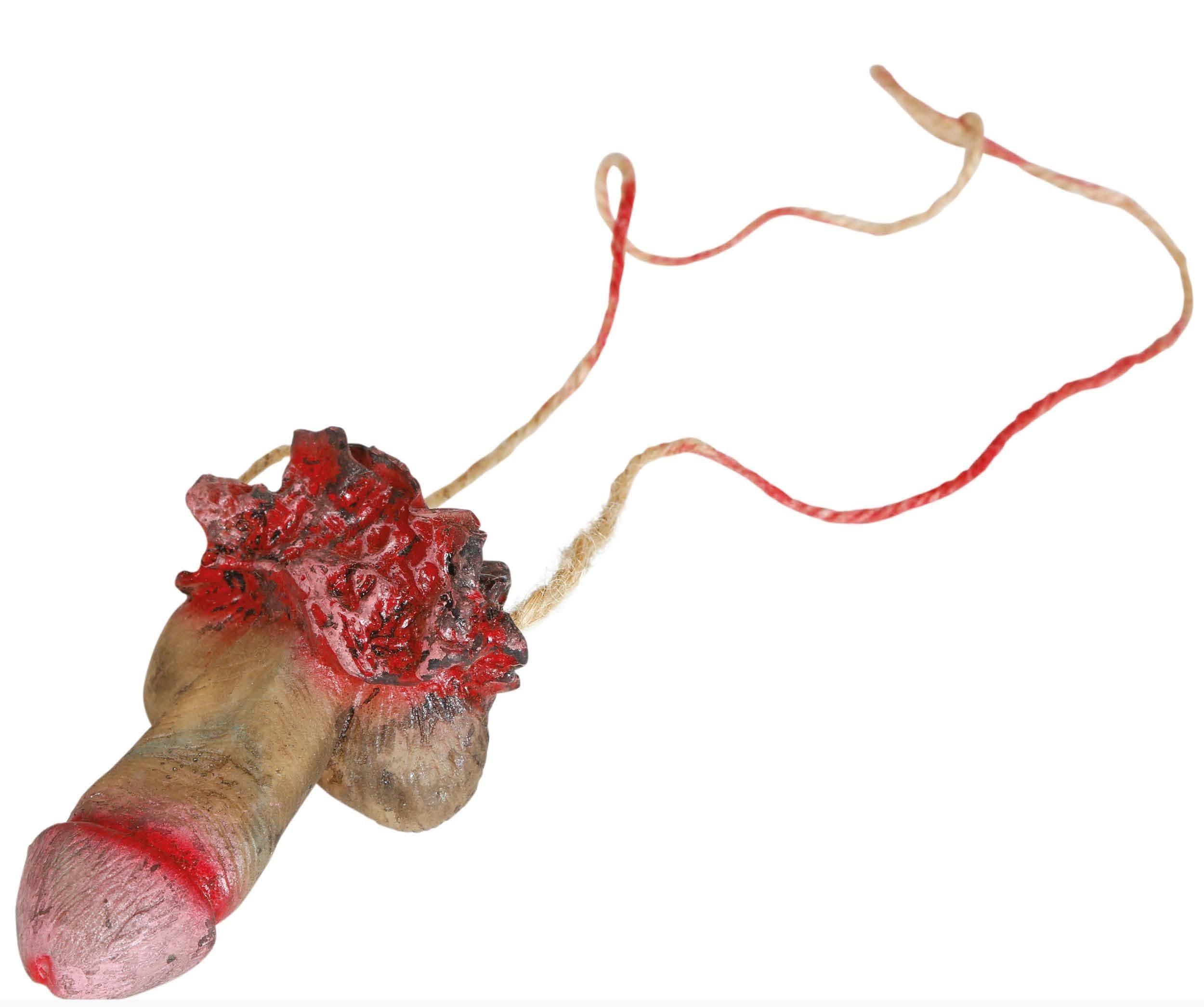 Collar de Pene Cortado Complementos Halloween Guirca