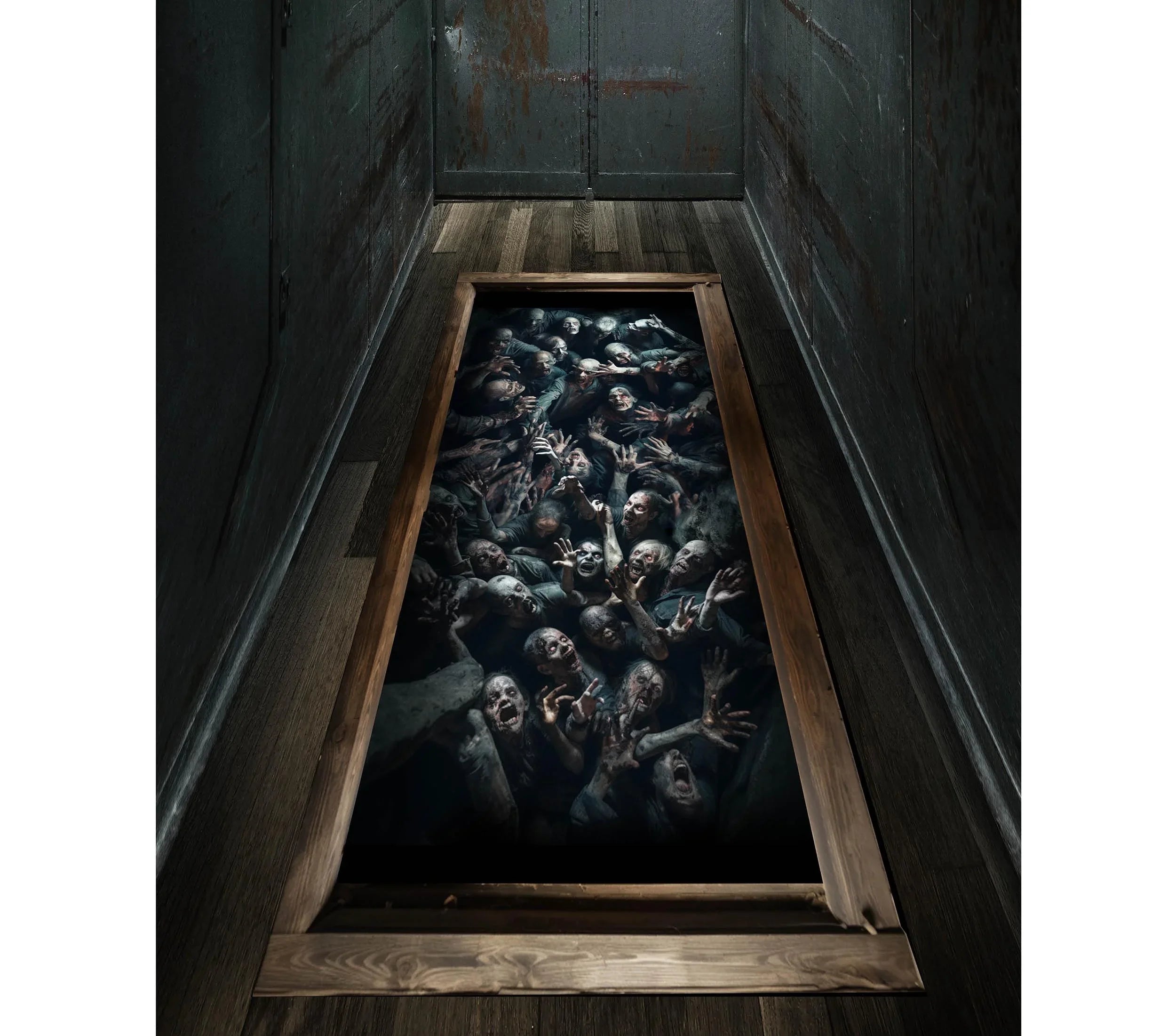 Adhesivo de Sótano Lleno de Zombies para el Suelo Decoración Halloween Guirca