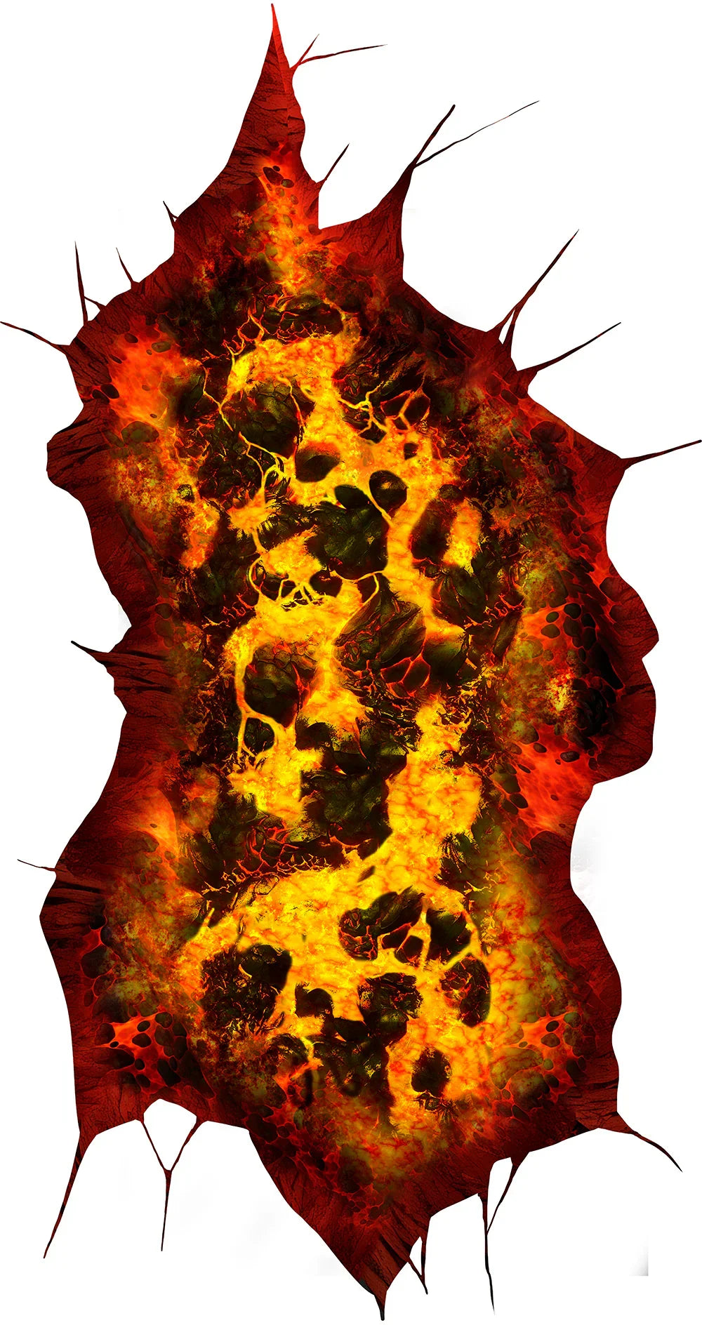 Adhesivo de Lava del Infierno para el Suelo Decoración Halloween Guirca