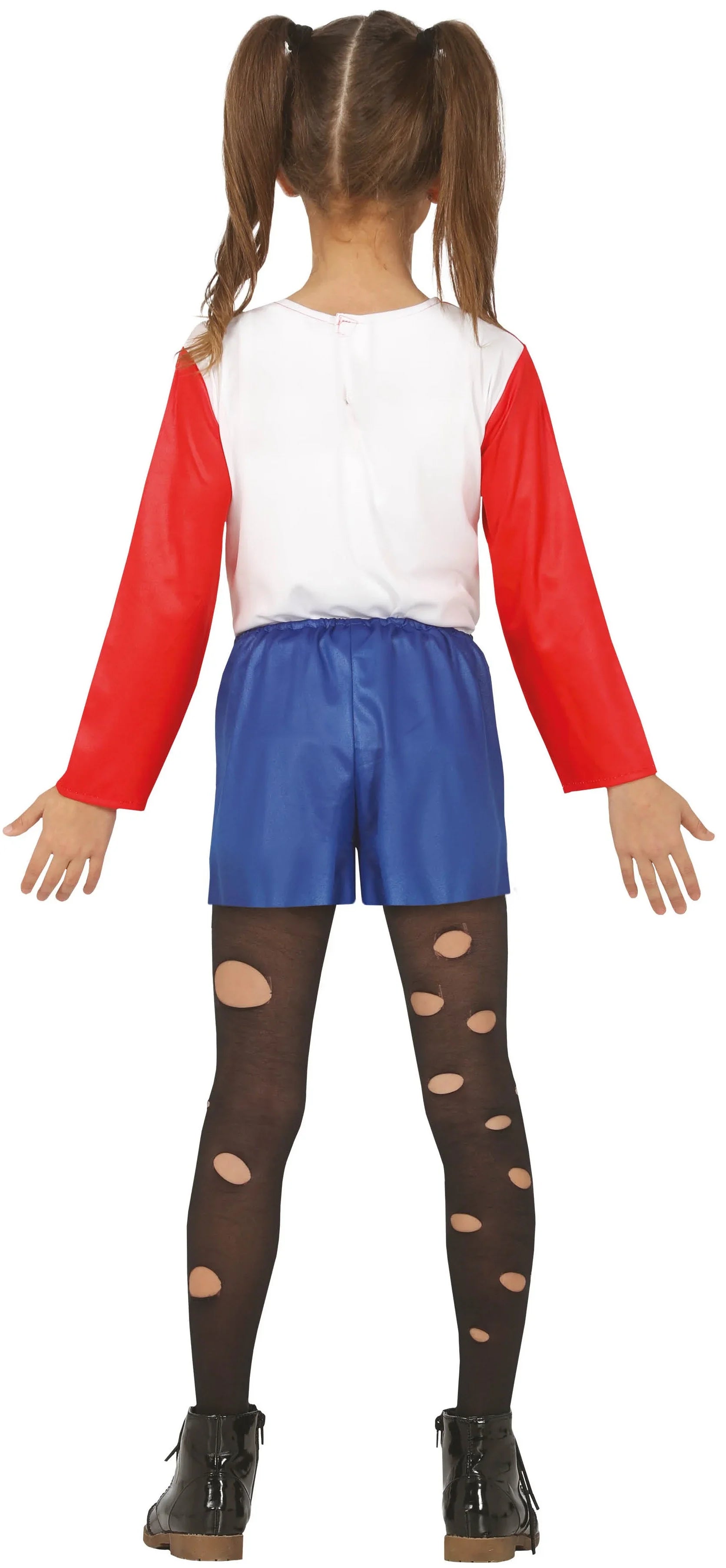 Disfraz de Harley Villana Corto para Niña Harley Quinn Guirca