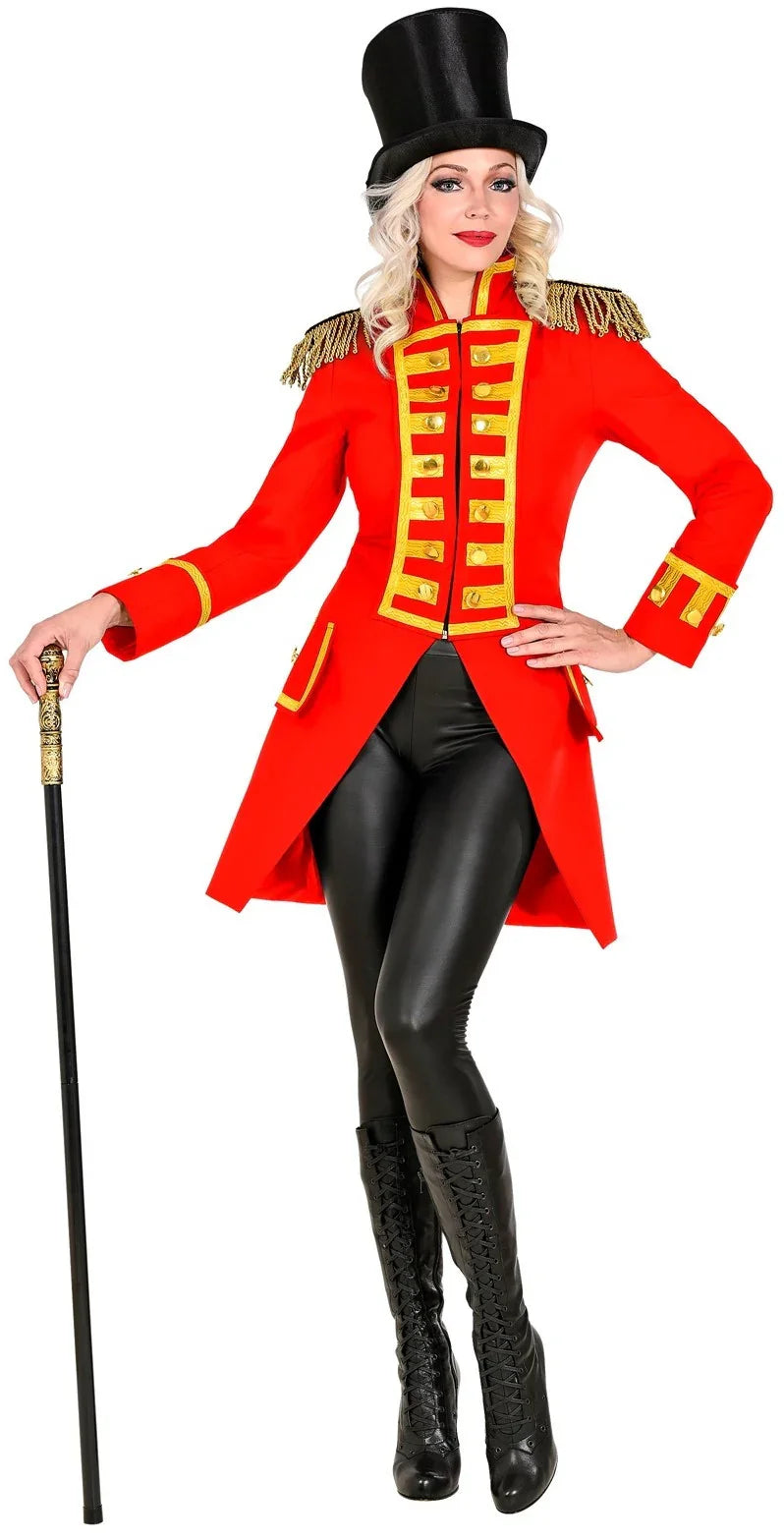 Chaqueta Roja con Pechera Dorada para Mujer Chaquetas, Chalecos y Camisas Widmann