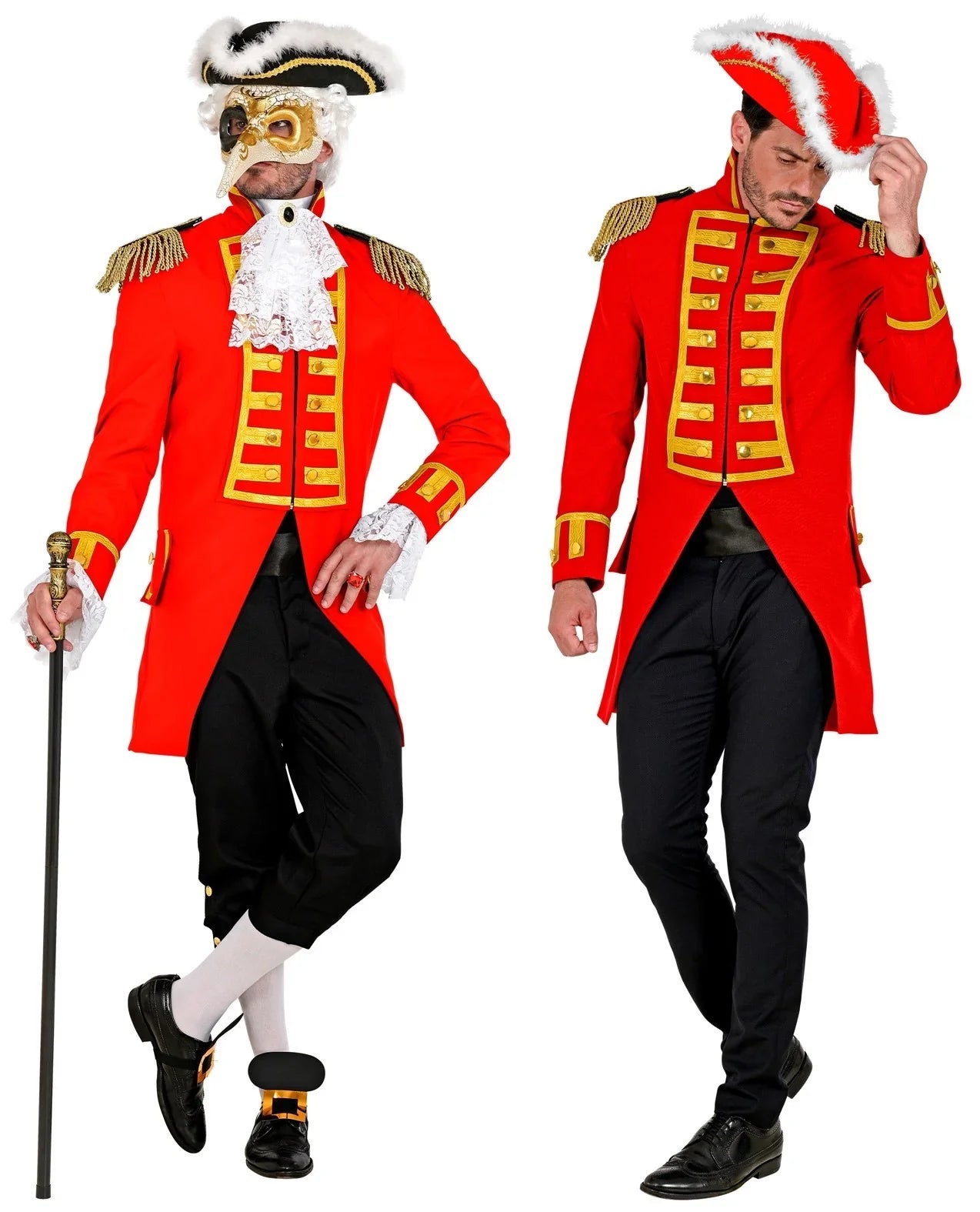 Chaqueta Roja con Pechera Dorada para Hombre Chaquetas, Chalecos y Camisas Widmann