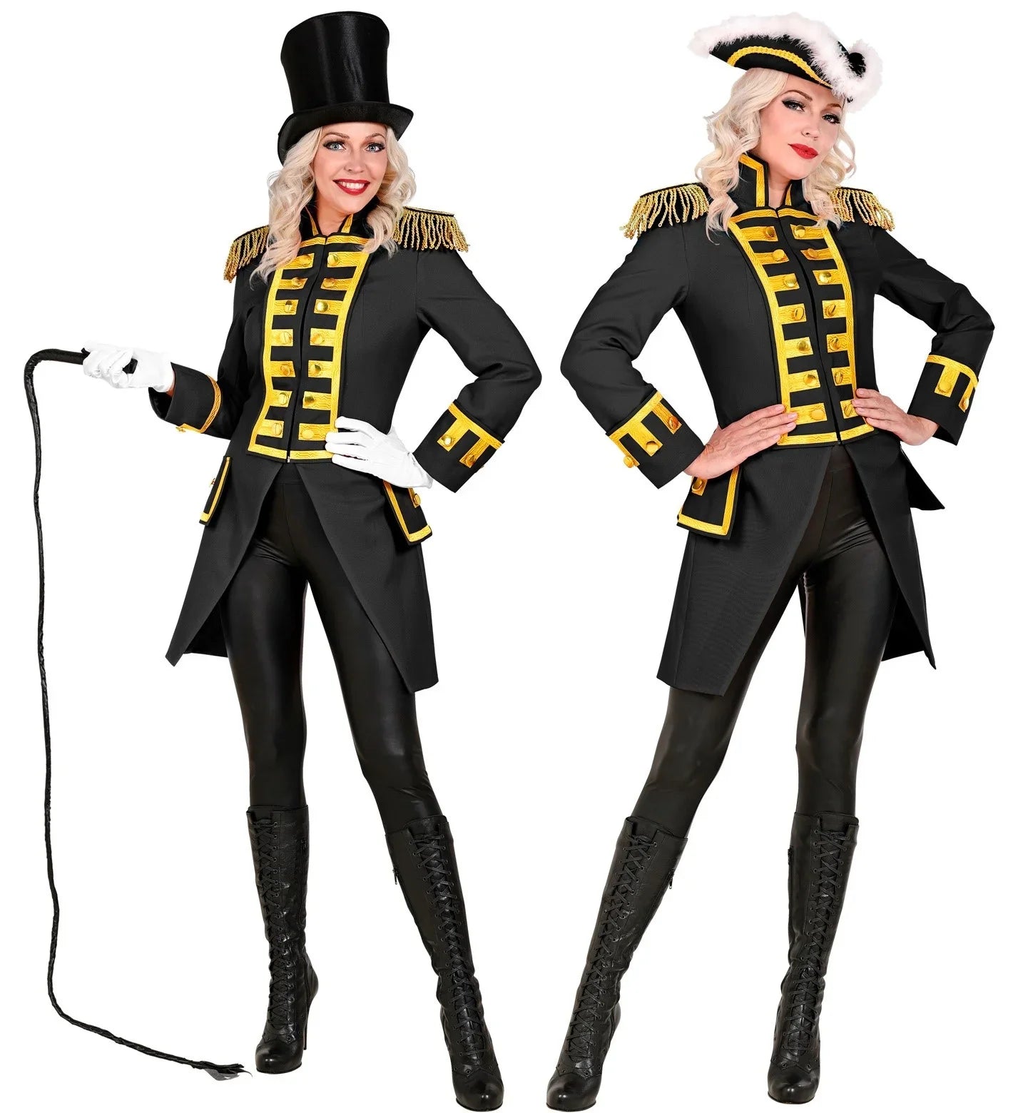 Chaqueta Negra con Pechera Dorada para Mujer Chaquetas, Chalecos y Camisas Widmann