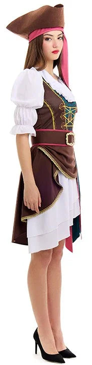 Disfraz de Capitana Pirata para Mujer Piratas Partilandia