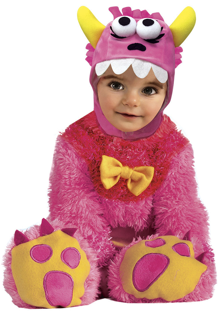 Disfraz de Monstruo de Peluche Rosa para Bebé Monstruos Rubies