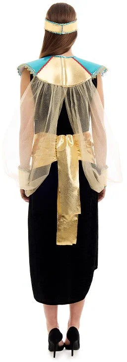 Disfraz de Faraona del Nilo Negro para Mujer Egipcios Partilandia