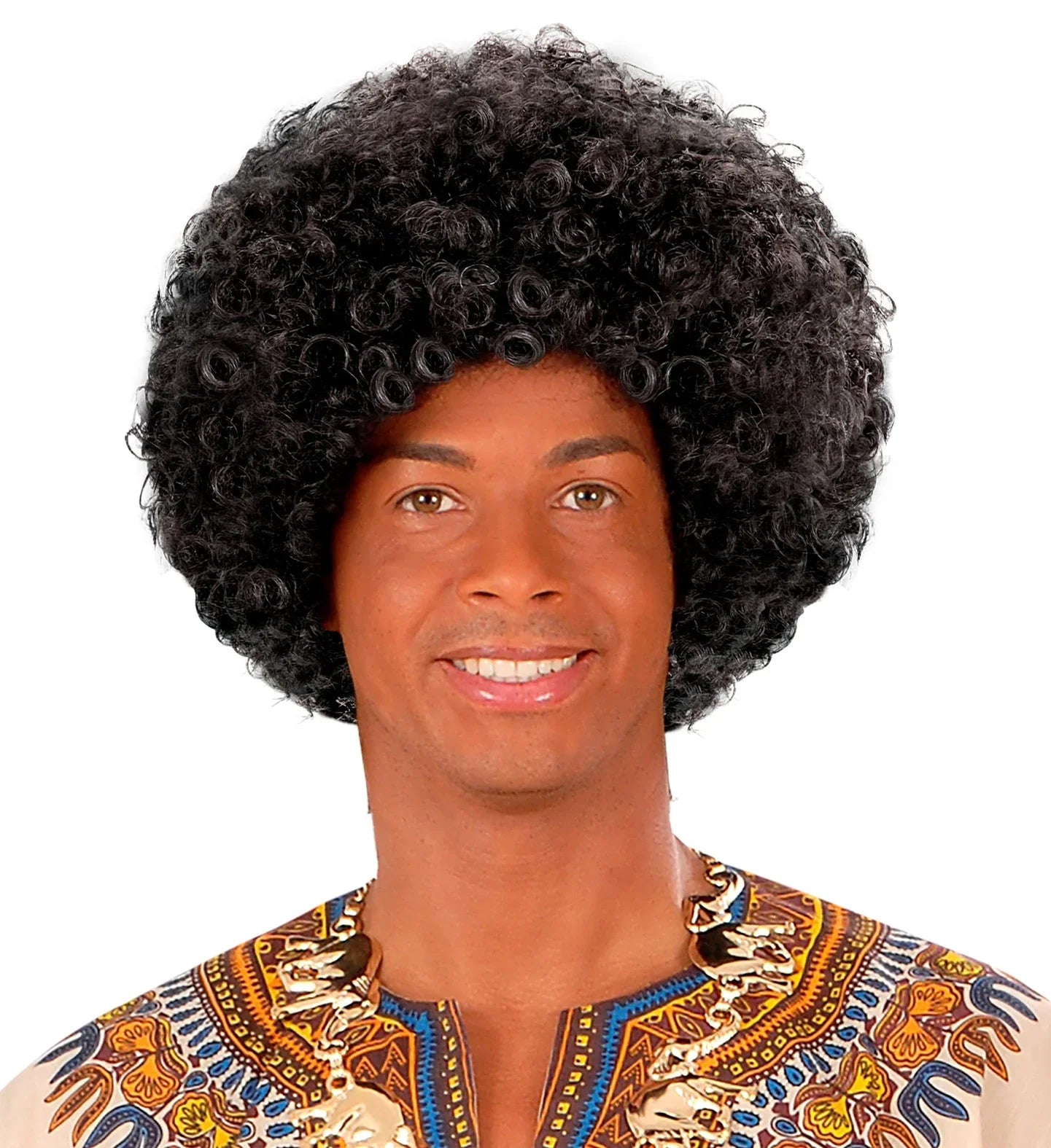 Peluca Morena Rizada de Africano COMPLEMENTOS Widmann