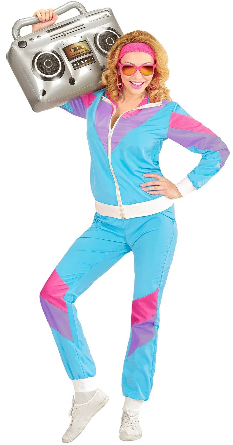 Disfraz Años 80s Chandal Azul para Hombre Adultos Widmann