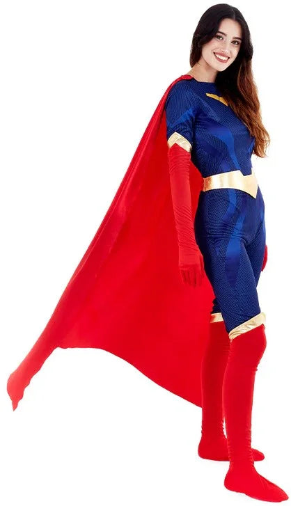Disfraz de Superheroína Poderosa para Mujer Superman y Supergirl Partilandia