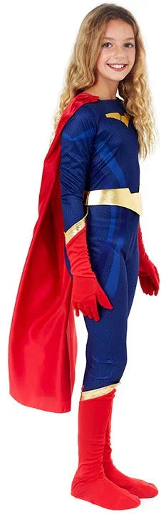 Disfraz de Superheroína Poderosa para Niña Superman y Supergirl Partilandia