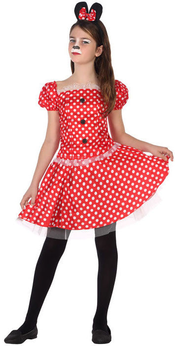 Disfraz de Minnie con Cola para Niña Mickey Mouse & Minnie Mouse Atosa