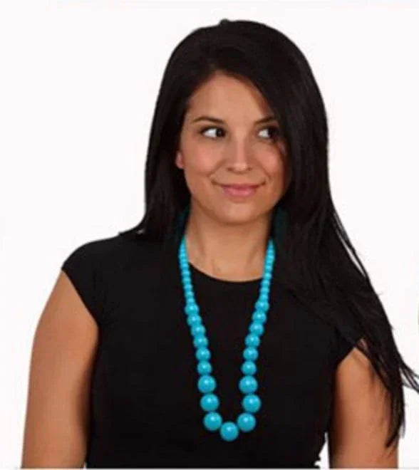 Collar de Flamenca Azul Complementos Sevillanas, Cordobeses y Toreros Atosa