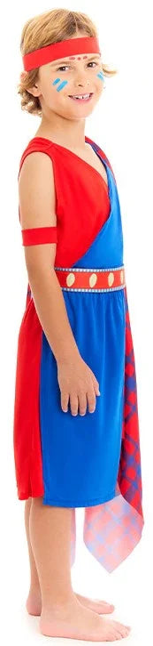 Disfraz de Tribu Masái para Niño Africanos Partilandia