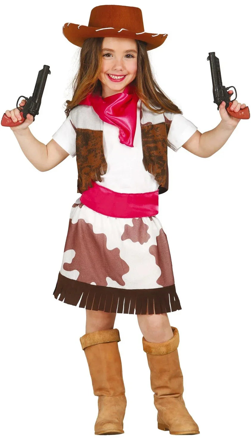 Disfraz de Vaquera del Salvaje Oeste para Niña Vaqueros Infantiles Guirca