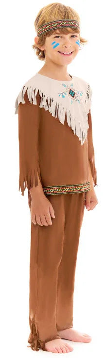 Disfraz de Indio Apache para Niño INFANTILES Partilandia