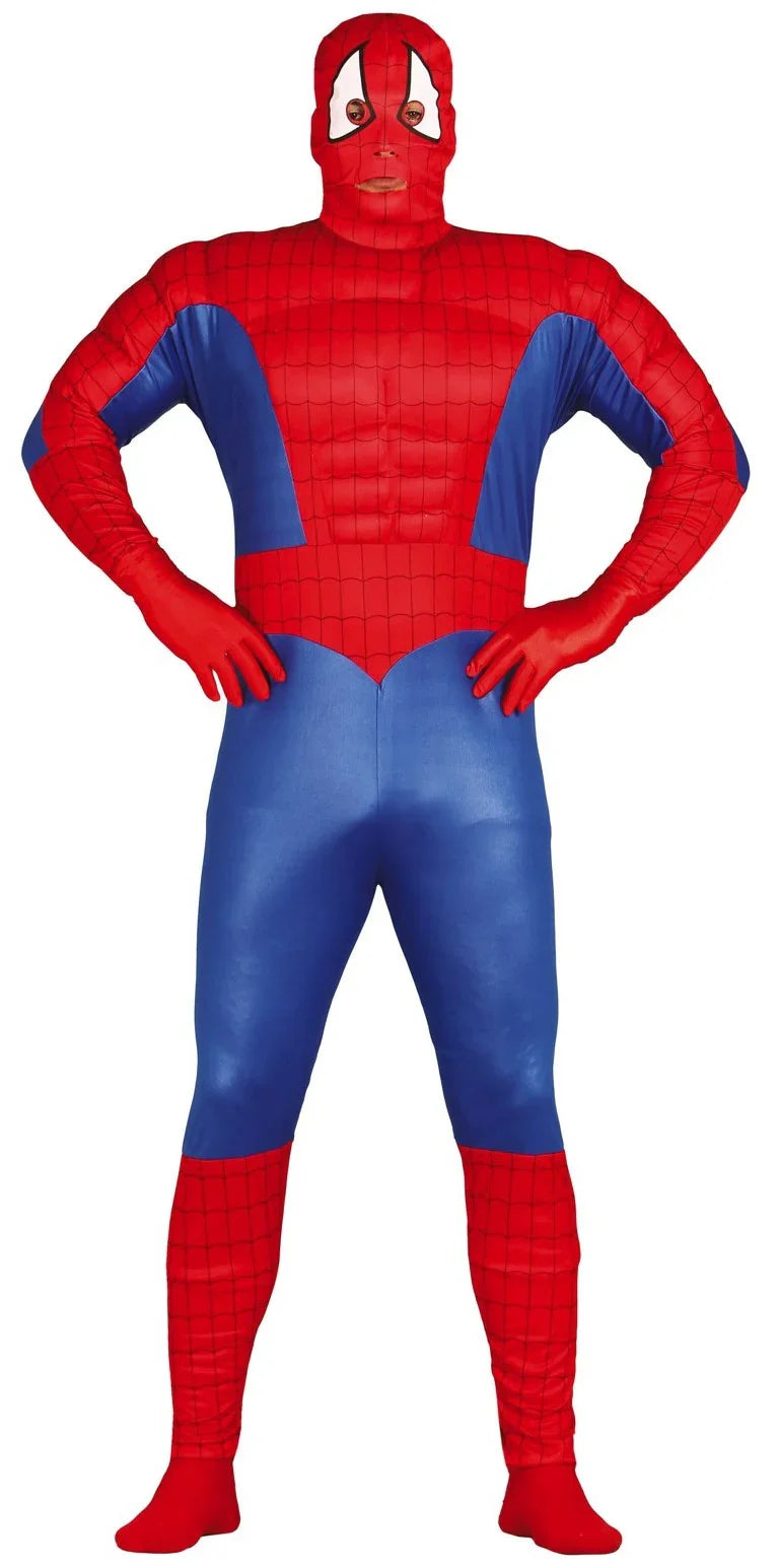 Disfraz de Spiderman Musculoso para Hombre Superhéroes Guirca