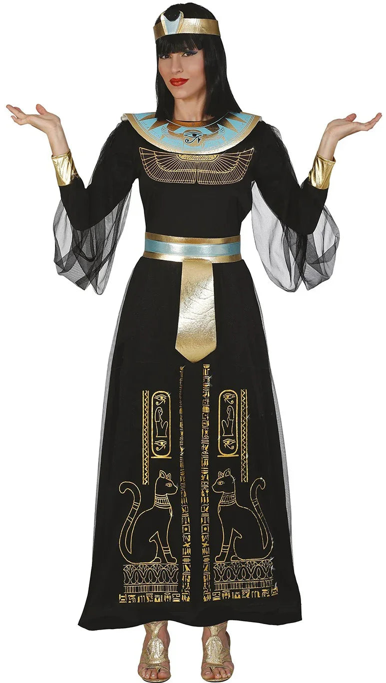 Disfraz de Reina Egipcia Negra para Mujer Egipcios Guirca