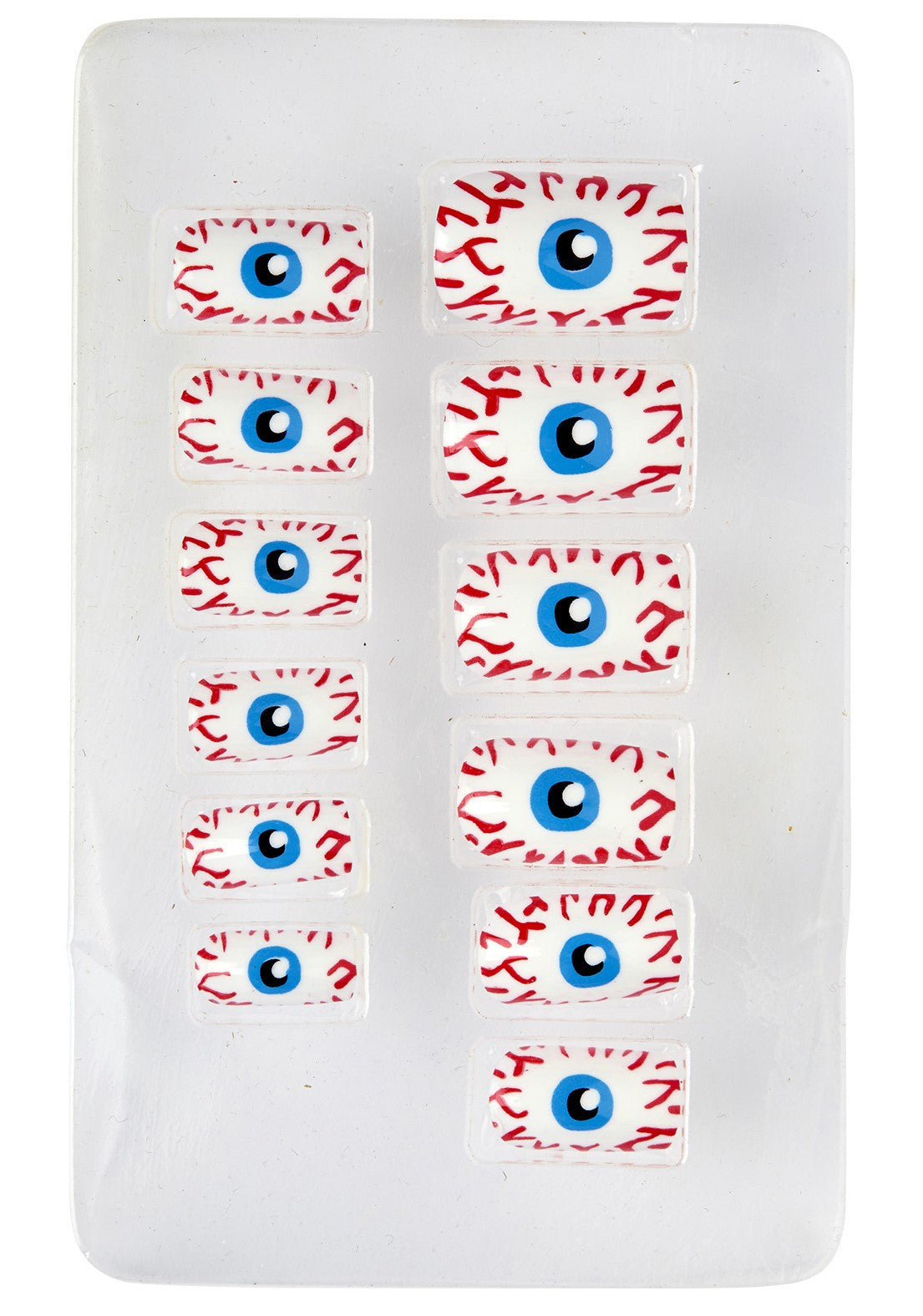 Uñas Postizas Blancas Autoadhesivas con Ojos Uñas Postizas Widmann