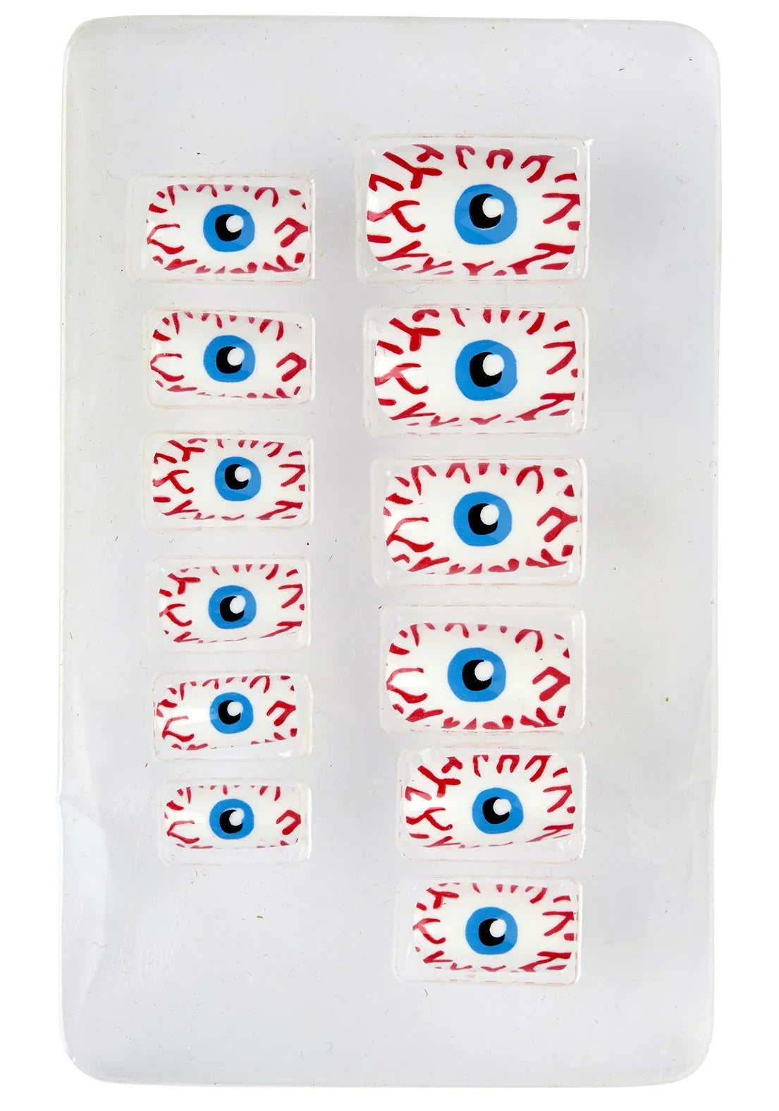 Uñas Postizas Blancas Autoadhesivas con Ojos Uñas Postizas Widmann