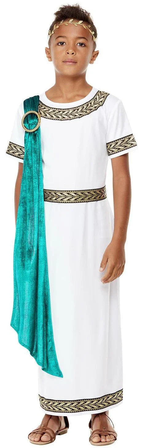 Disfraz de Emperador Romano con Toga para Niño Romanos Infantiles Smiffys