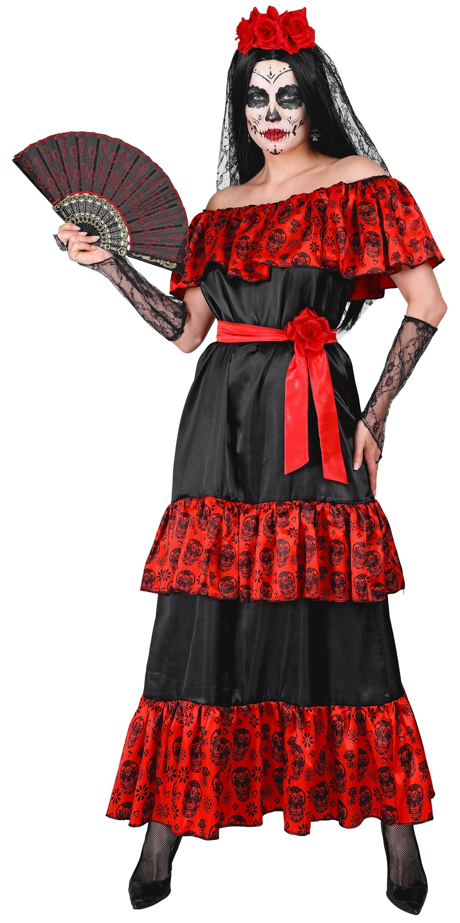 Disfraz de Catrina Mexicana Elegante para Mujer Catrina Widmann