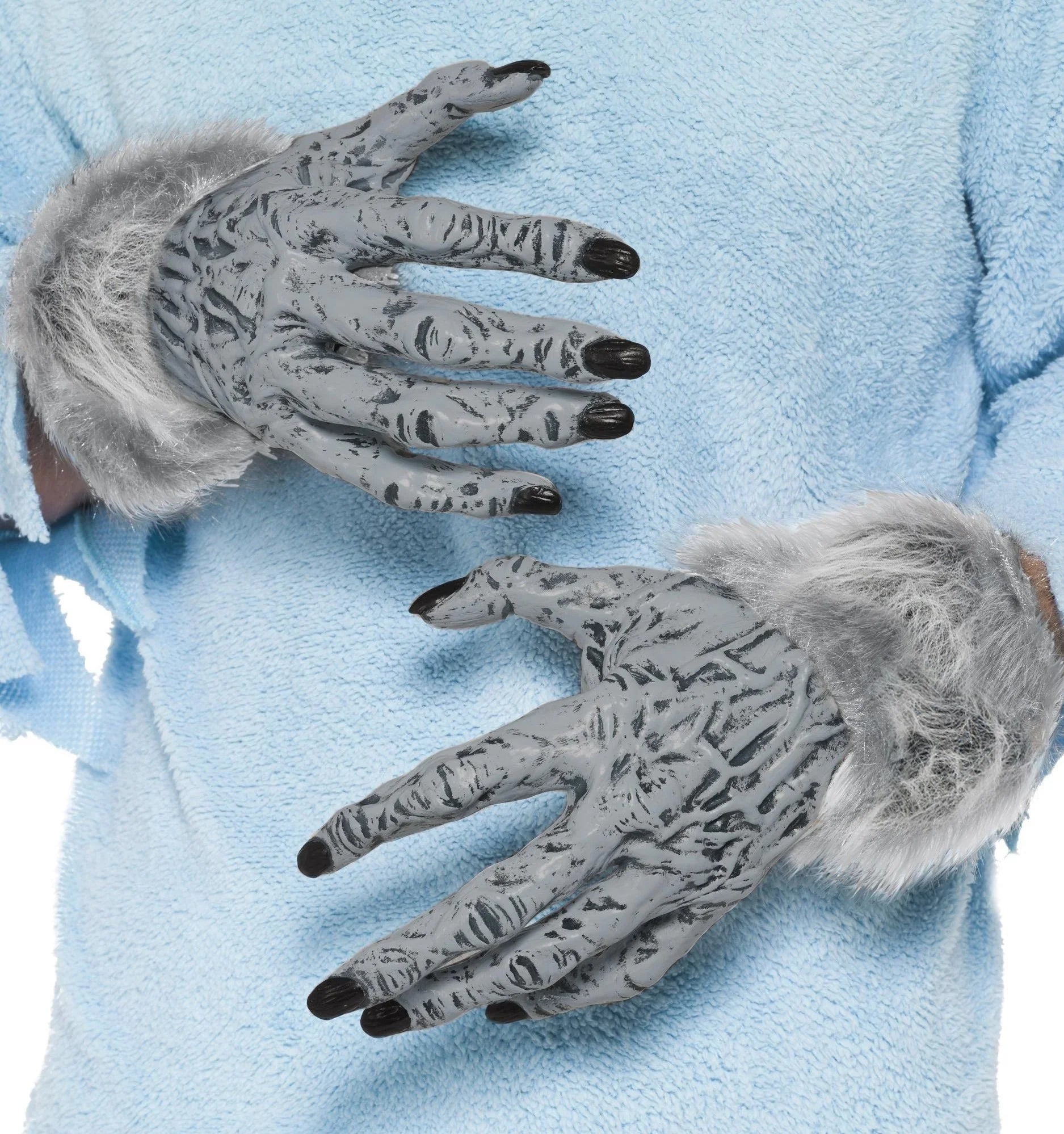 Manos de Hombre Lobo con Pelo Gris Hombres Lobo Smiffys