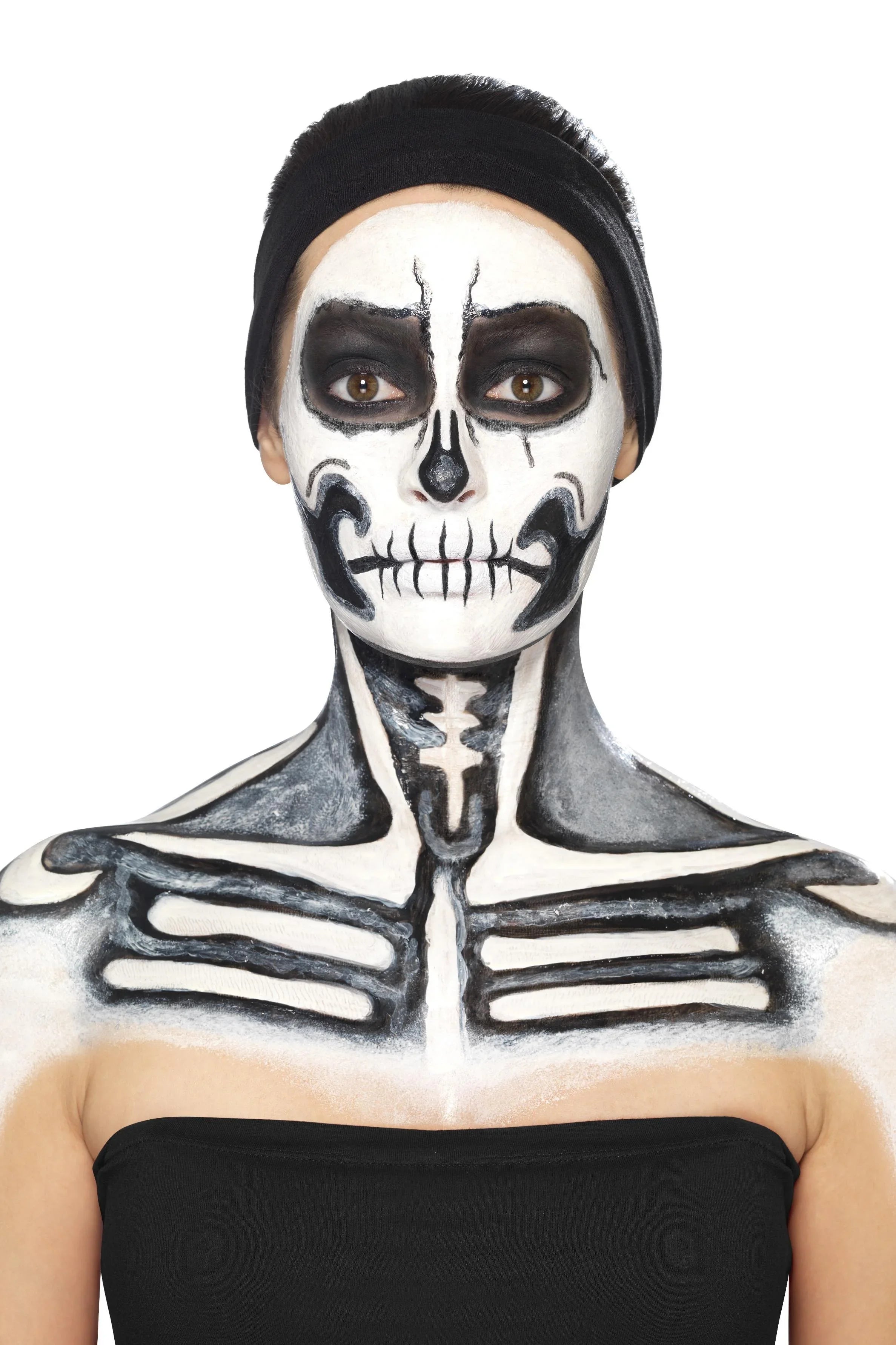 Kit de Maquillaje de Esqueleto con Látex Líquido Kits de Maquillaje Smiffys