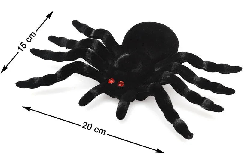 Araña Tarántula Negra con Ojos Rojos de 20cm Arañas y Telarañas Atosa