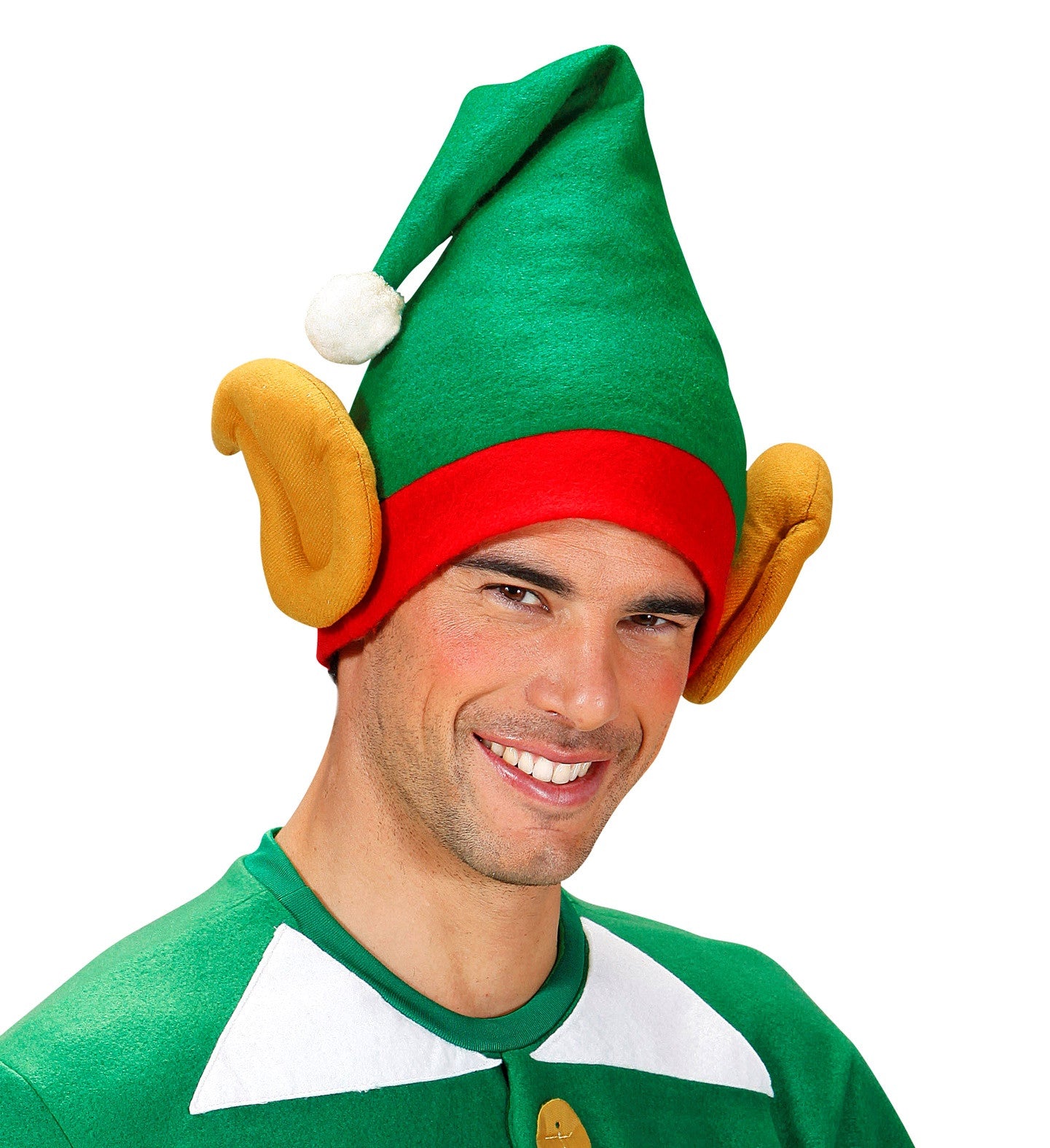 Gorro de Elfo Navideño con Orejas Elfos Navideños Widmann