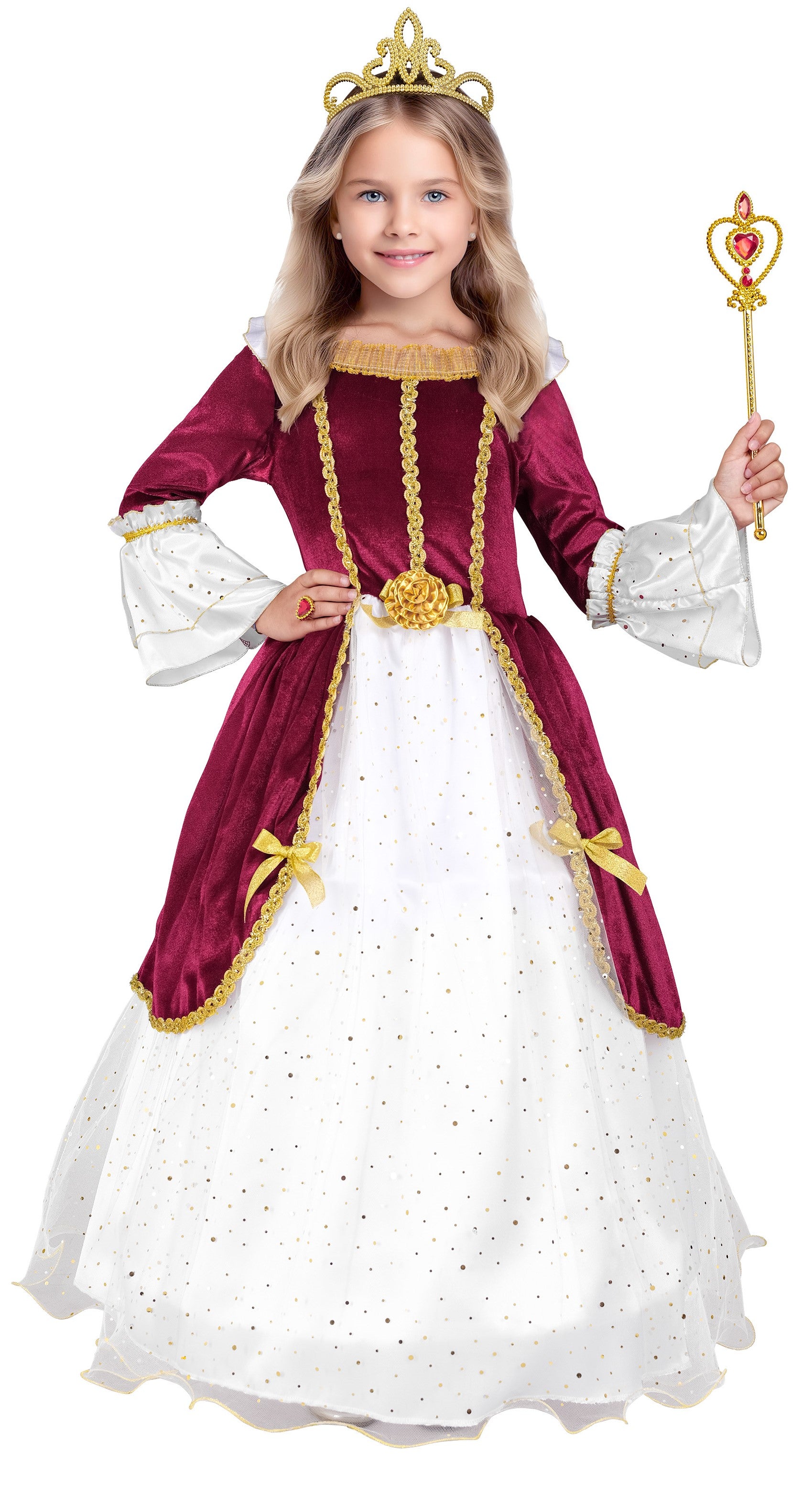 Disfraz de Princesa Medieval Estilosa para Niña Princesas y Damas Medievales Widmann