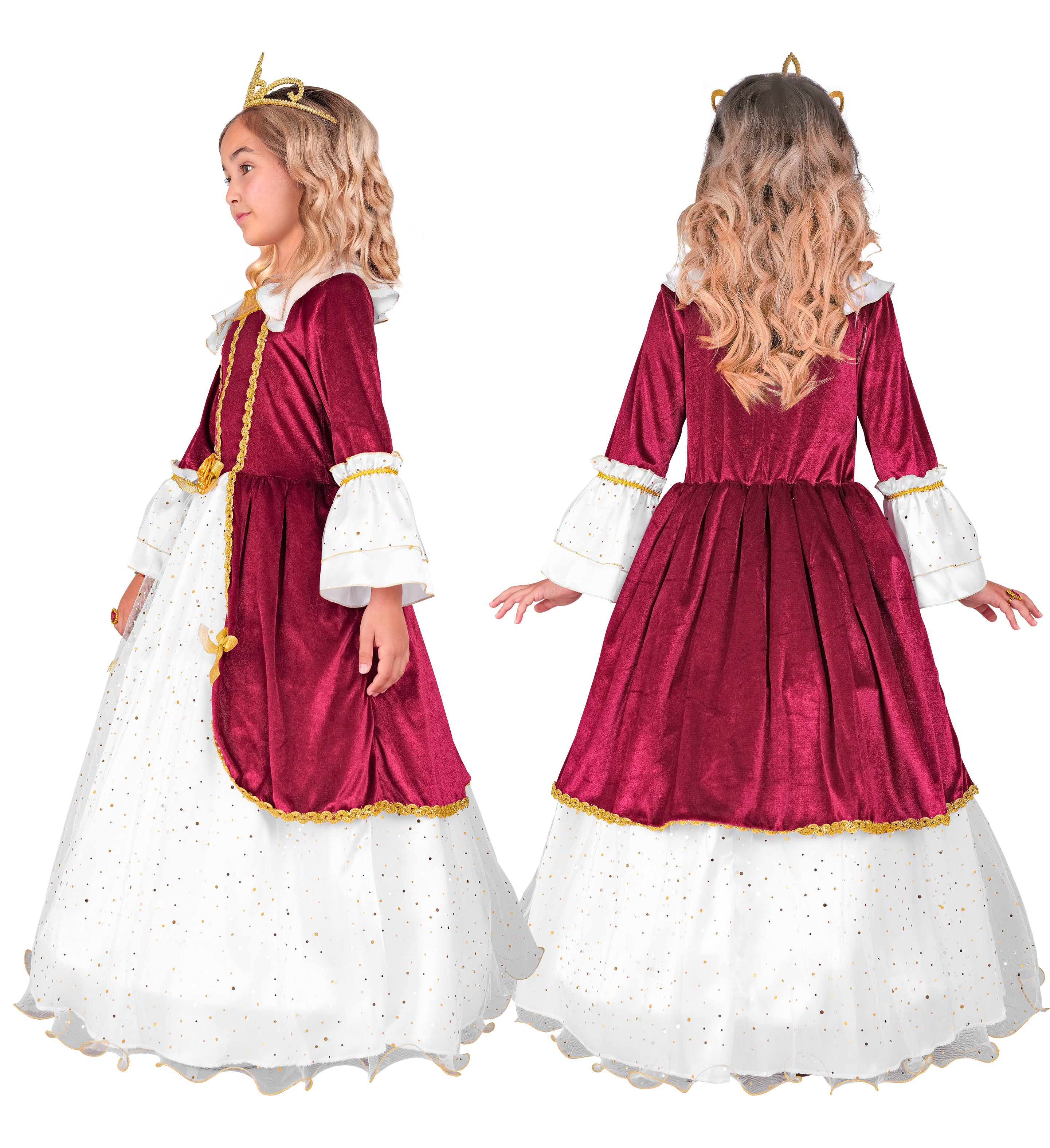 Disfraz de Princesa Medieval Estilosa para Niña Princesas y Damas Medievales Widmann