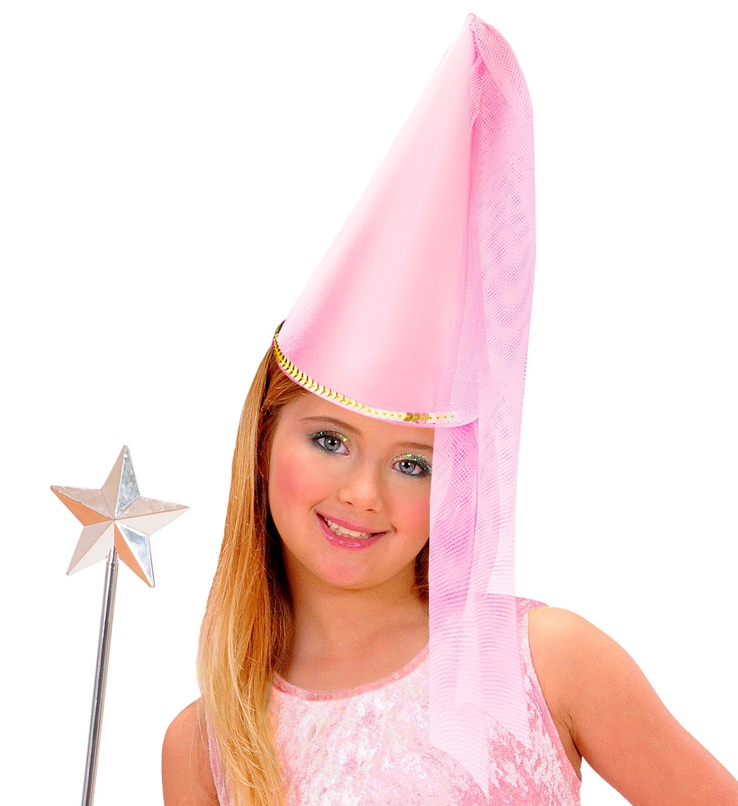 Sombrero de Hada Rosa con Velo Infantil Sombreros y Gorros Widmann
