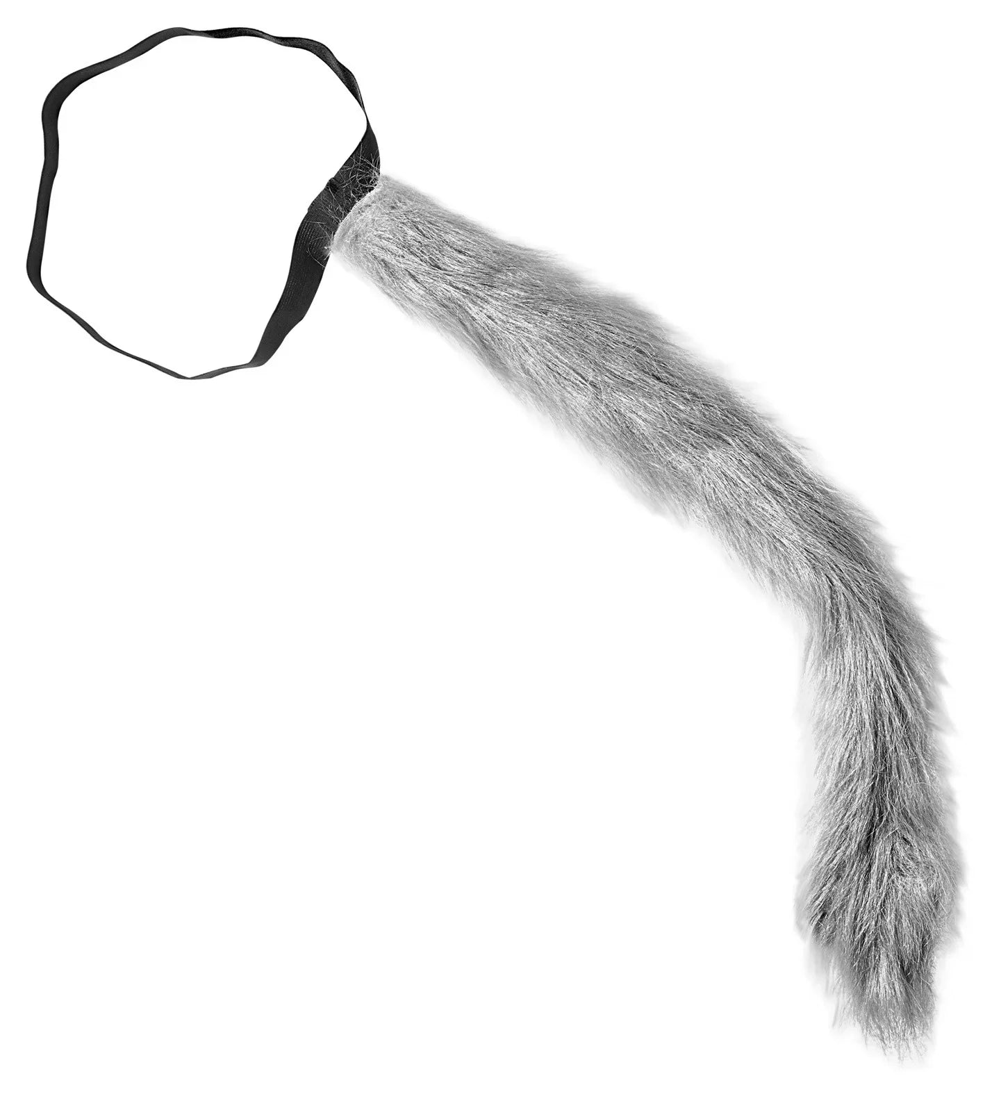 Cola de Lobo Gris de Peluche Moldeable Complementos de Animales Widmann