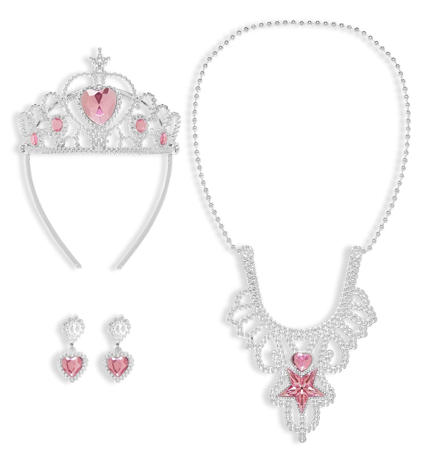 Tiara, Pendientes y Collar de Princesa para Niña Complementos Princesas Widmann