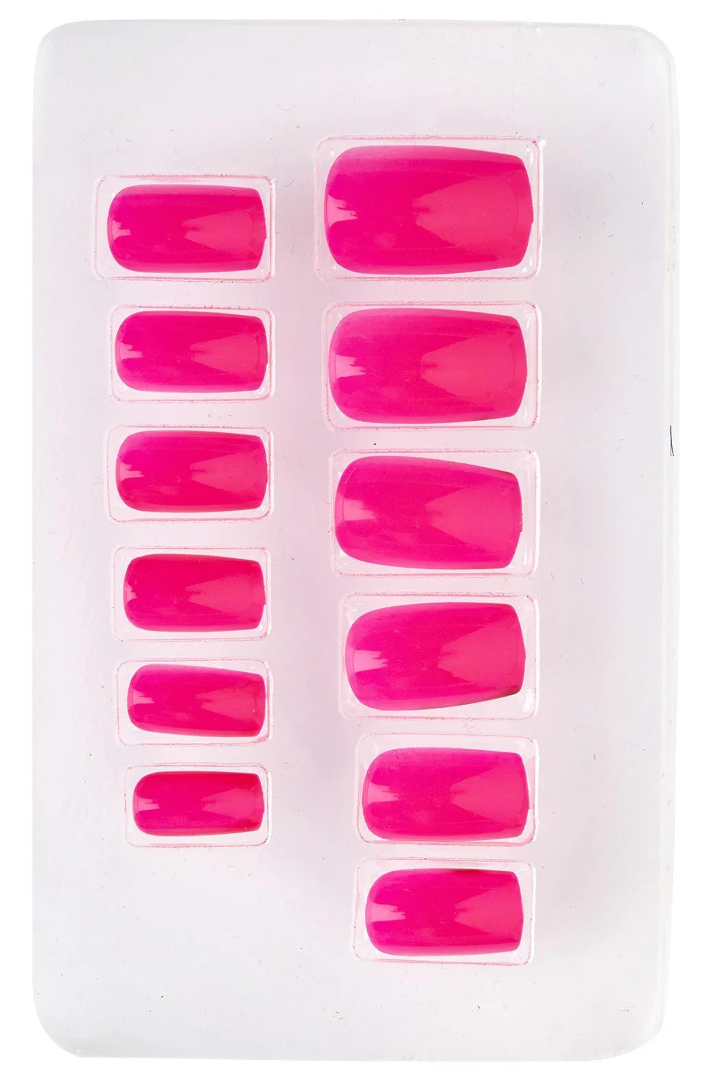 Uñas Postizas Rosas Fluorescentes Autoadhesivas Uñas Postizas Widmann