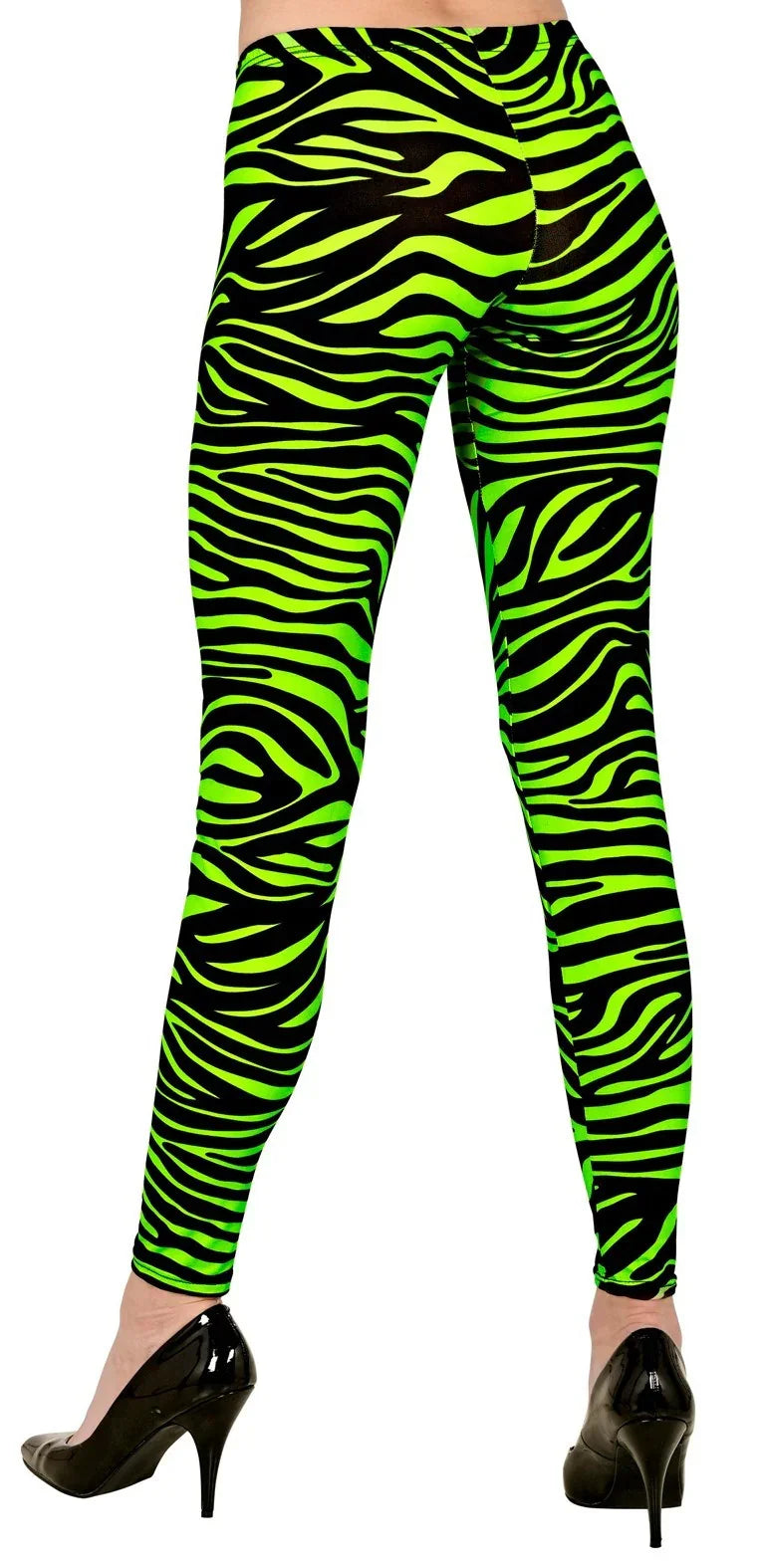 Leggings con Estampado de Tigre Verde Neón Fluorescente Leggings Widmann