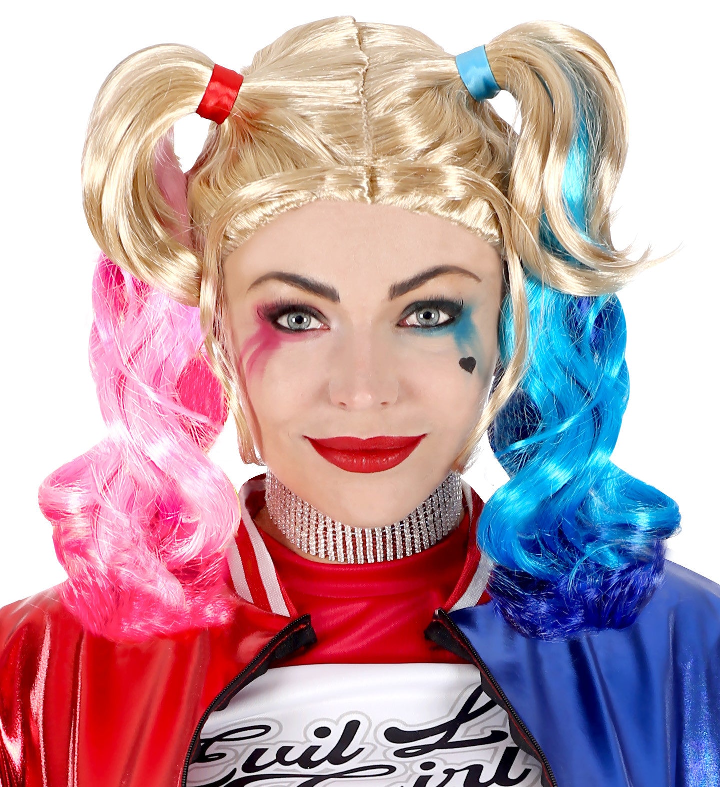 Peluca de Harley Villana Rubia con Coletas Harley Quinn Widmann