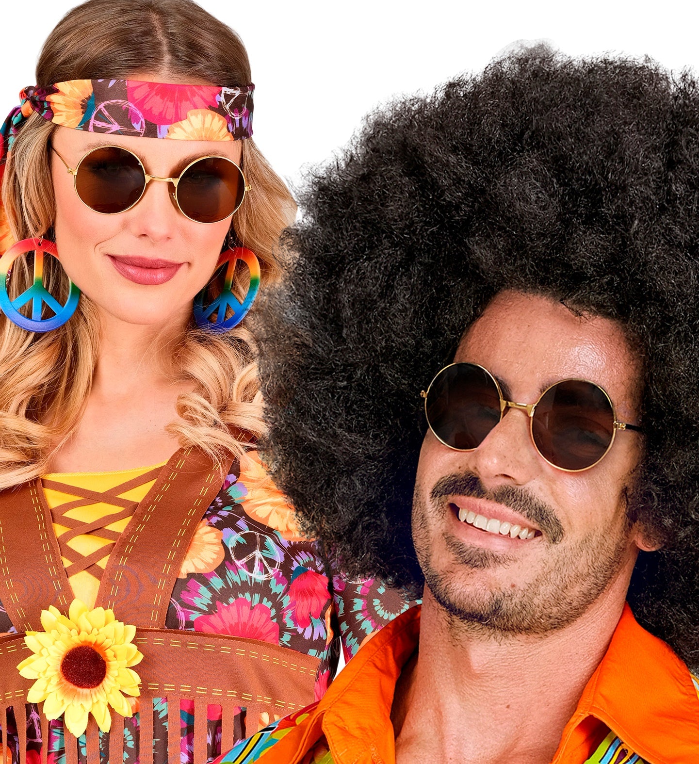 Gafas Hippies Redondas con Cristales Oscuros Gafas Hippies Redondas Widmann