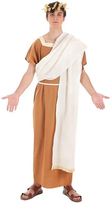 Disfraz de Senador Romano Marrón para Hombre Senadores Romanos Llopis