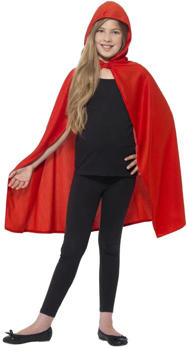Capa con Capucha Roja Infantil Capas Smiffys