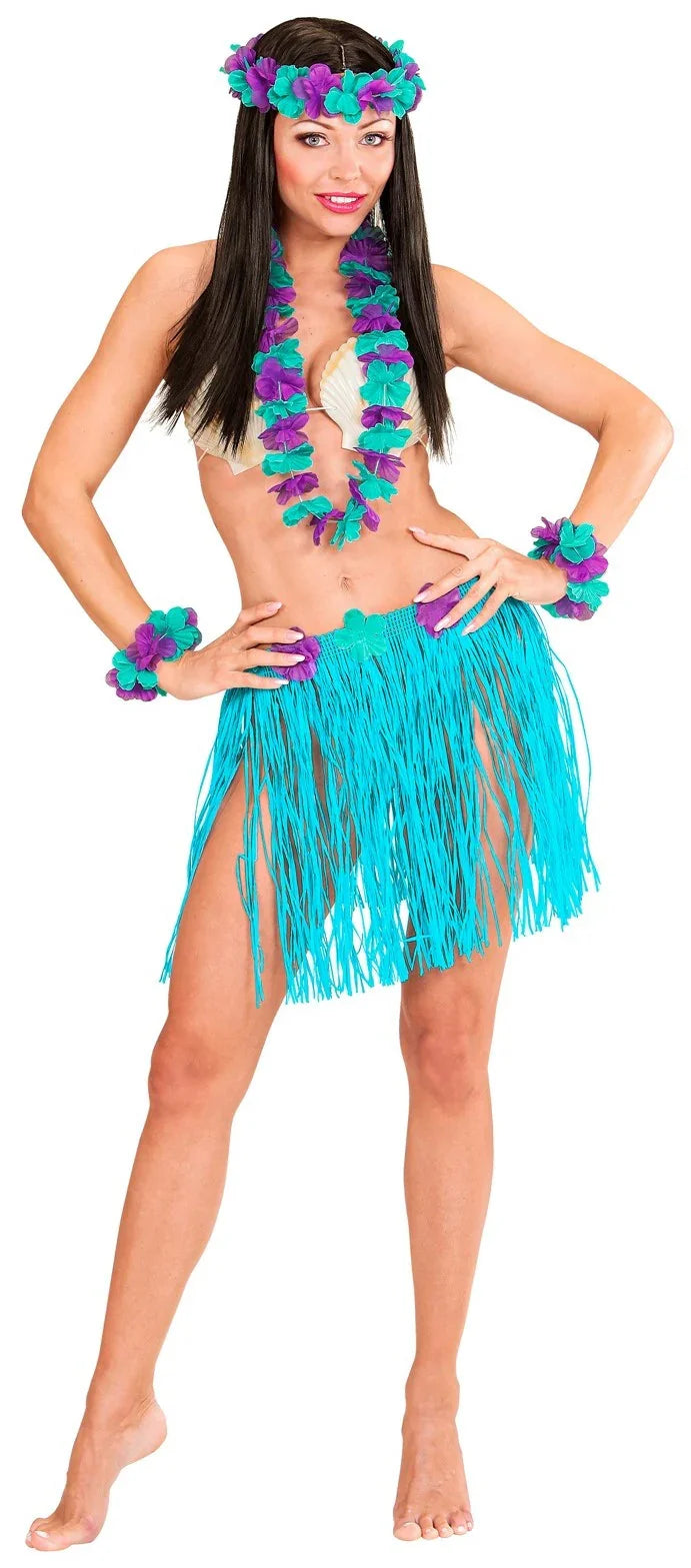 Kit Hawaiano Azul y Morado Complementos Hawaianos Widmann
