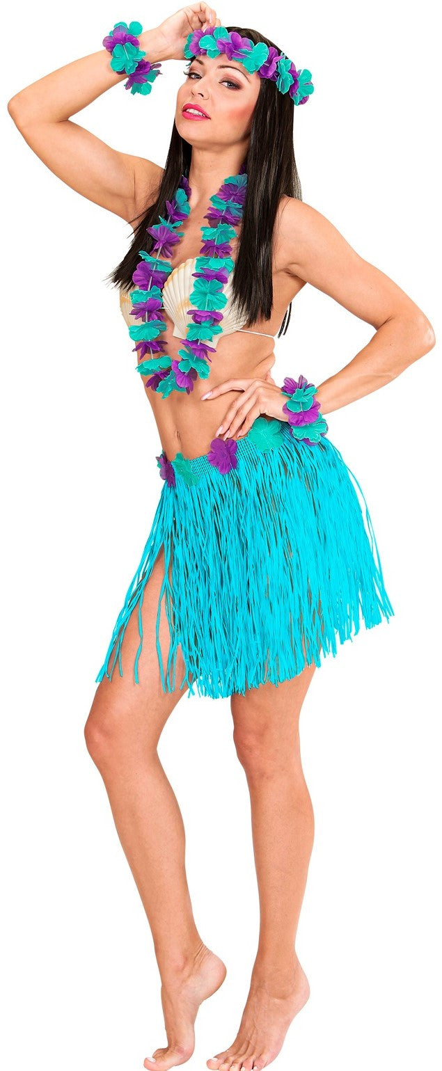 Kit Hawaiano Azul y Morado Complementos Hawaianos Widmann