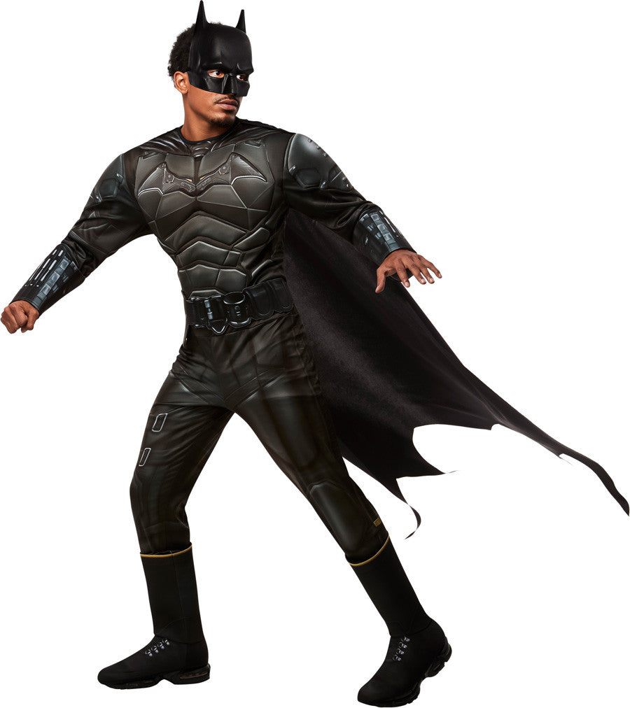 Disfraz de Batman Negro Musculoso para Hombre Superhéroes Rubies