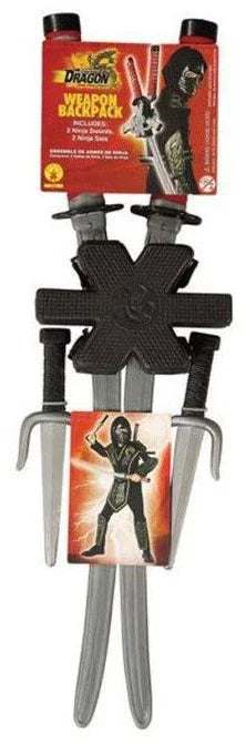 Kit de Armas Ninja con Espadas y Cuchillos Sai Ninjas Rubies
