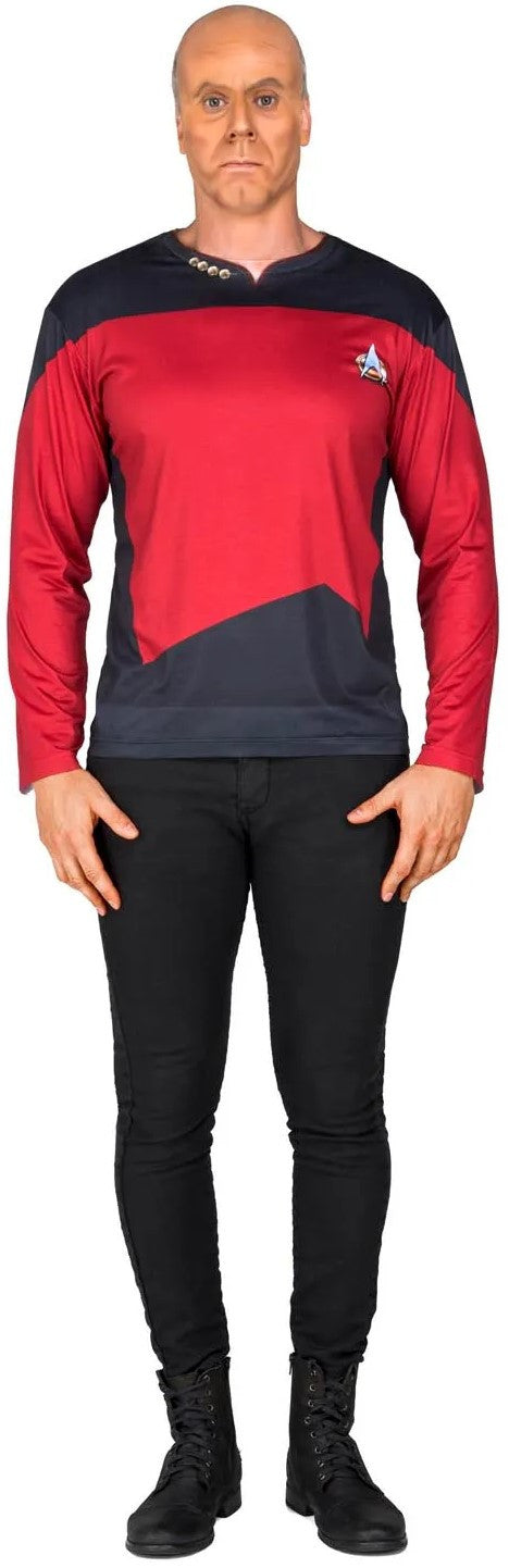 Camiseta Disfraz de Star Trek Picard Roja para Adulto Star Trek Viving