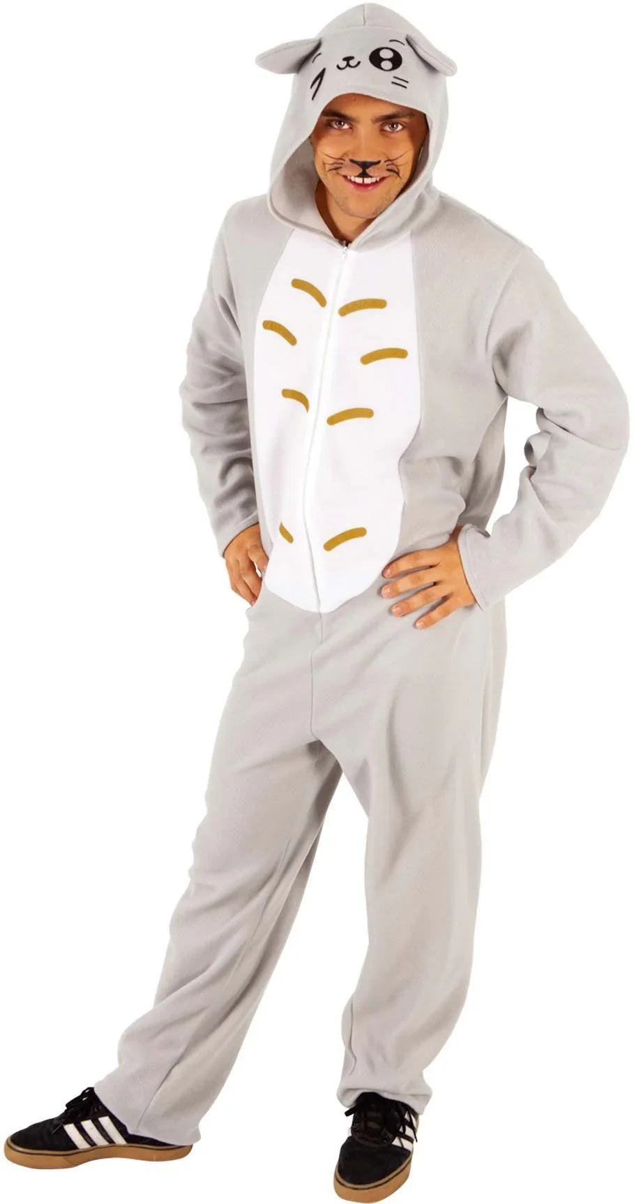 Disfraz de Gato Totoro Gris para Adulto Gato Rubies