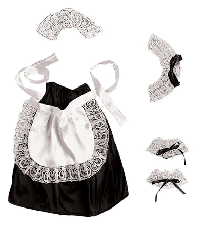 Disfraz De Sirvienta Para Hombre – Vestido Con Delantal, Medias De Rejilla Y Diadema, Tallas M-L-XL, Ideal Para Despedidas
