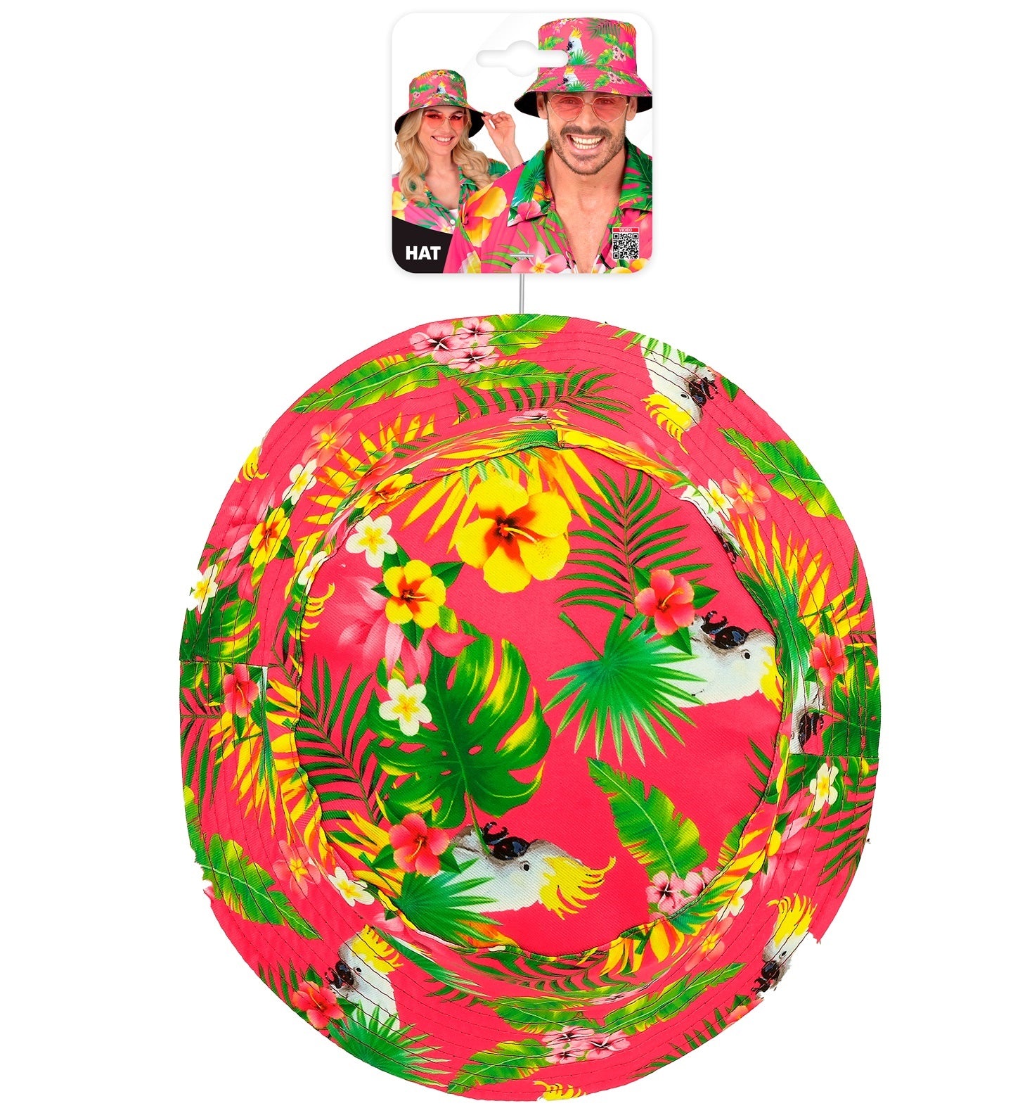 Gorro Pescador Rosa con Estampado Hawaiano Sombreros y Gorros Widmann