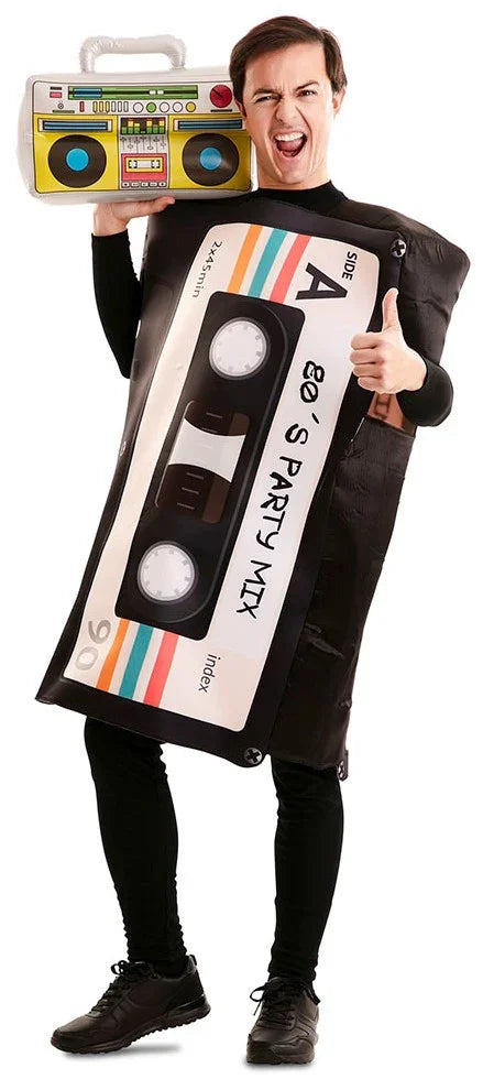 Disfraz de Cassette Años 80 para Adulto Años 80 EuroCarnavales
