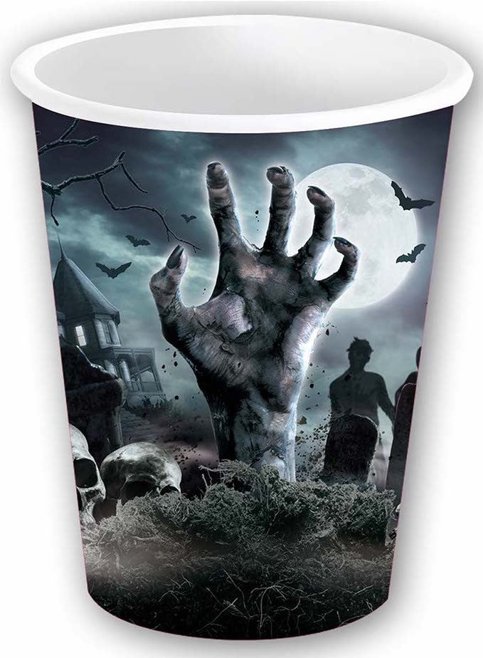 Pack 6 Vasos Zombie Menaje Halloween Guirca
